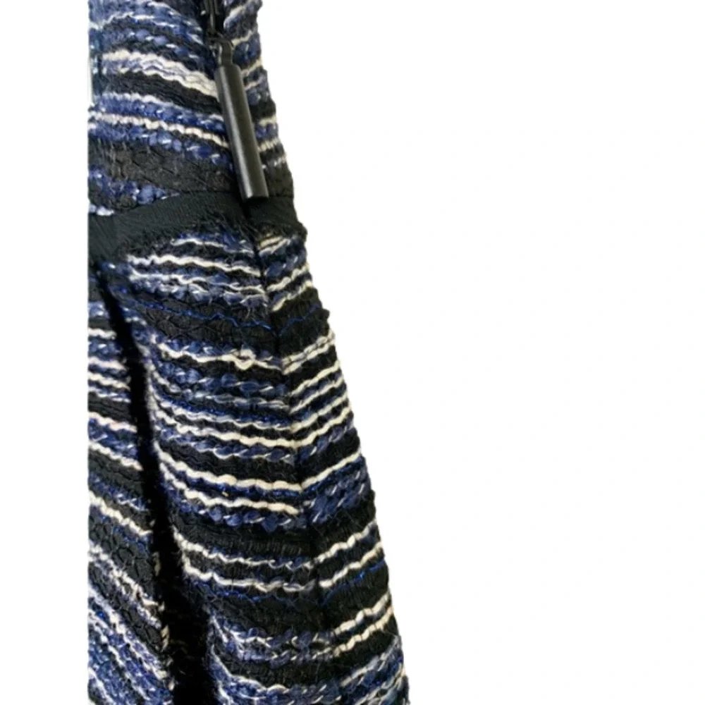 Jason Wu Women’s Printed Mini Skirt with Silk Lining Blue Black & White Size 6